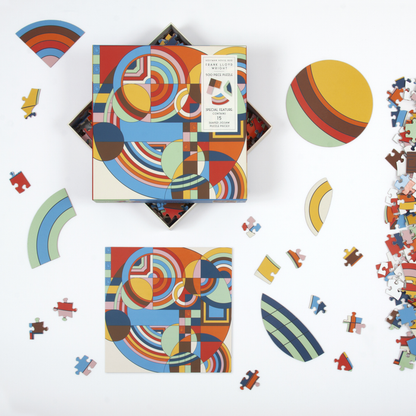 Frank Lloyd Wright Hoffman House Rug 500 Piece Puzzle with Shaped Pieces 500 Piece Puzzles Frank Lloyd Wright