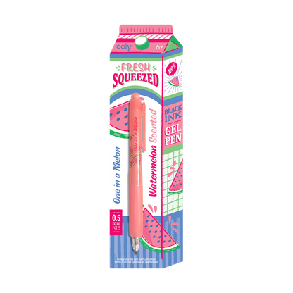 Fresh Squeezed Fruit Scented Gel Pen - Black Ink - Watermelon