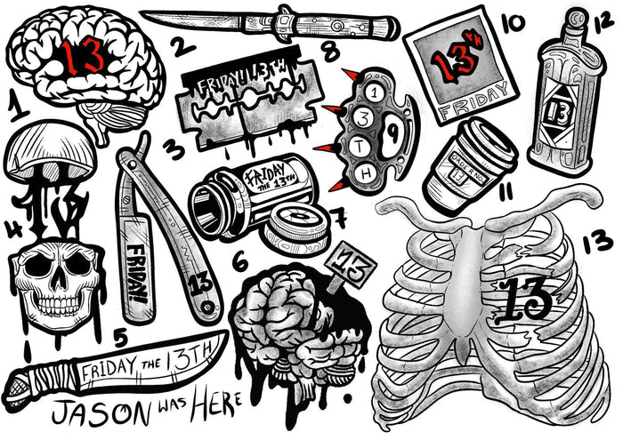 Friday 13th inspired designs by Emily