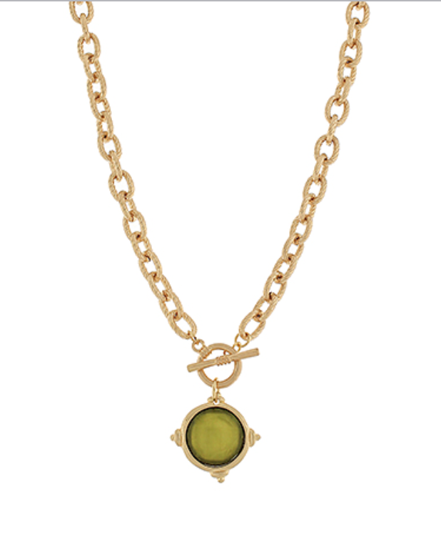 Front Clasp Chain Pendant Necklace