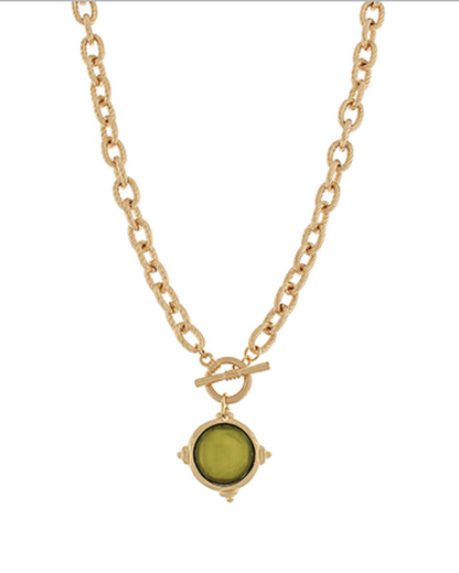 Front Clasp Chain Pendant Necklace
