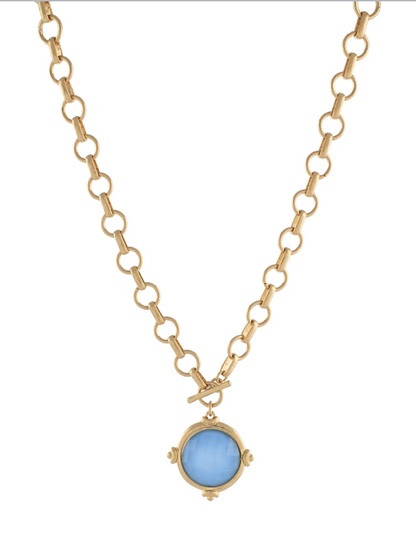 Front Clasp Chain Pendant Necklace