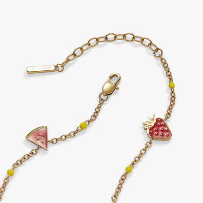 Fruit Inline Charm Anklet