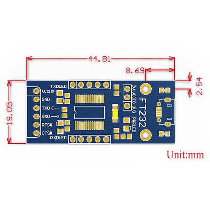 FT232 USB UART Board (Micro-USB) by Waveshare - The Pi Hut
