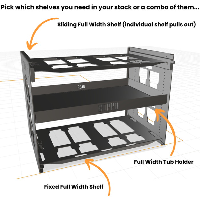 Full Width Tub Holder (Pack A Shelf)