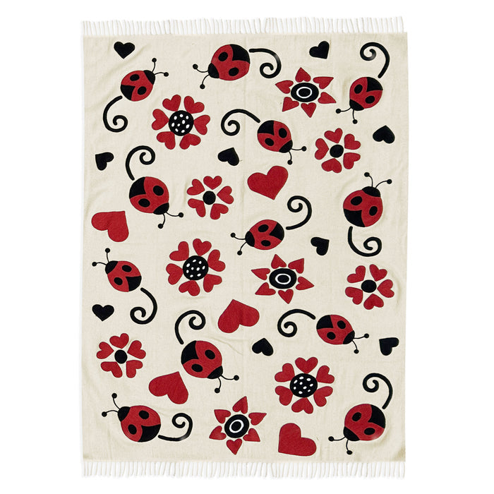 Garden Whimsy Wool Heirloom Blanket