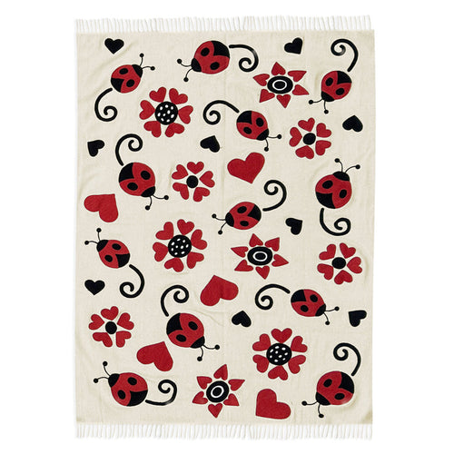 Garden Whimsy Wool Heirloom Blanket