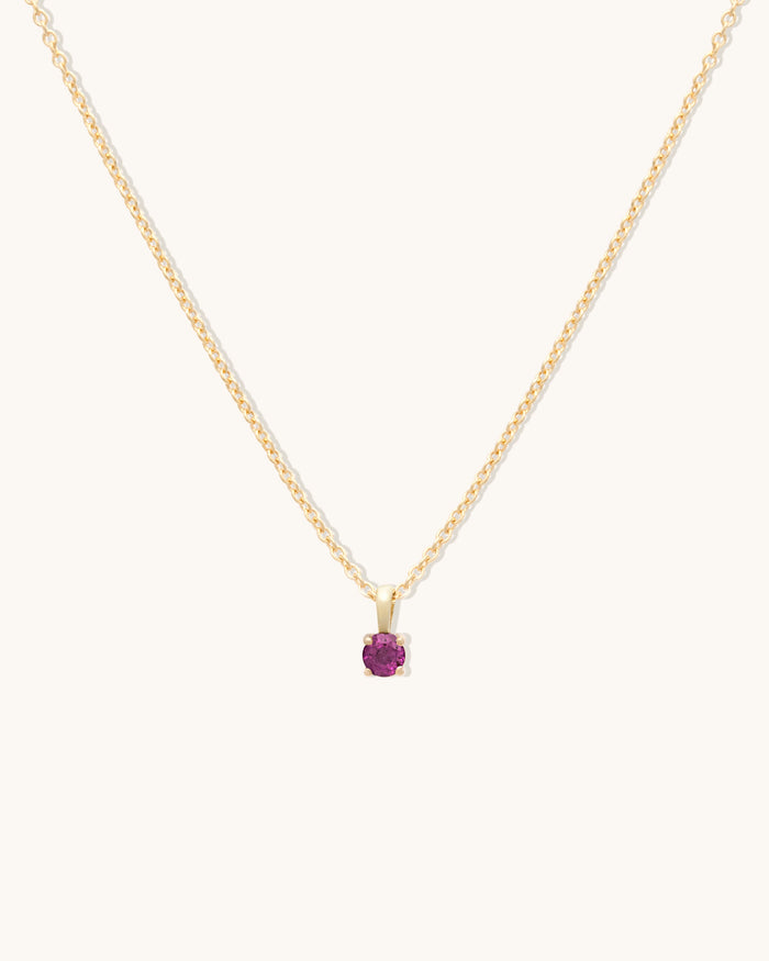 Garnet Birthstone Necklace