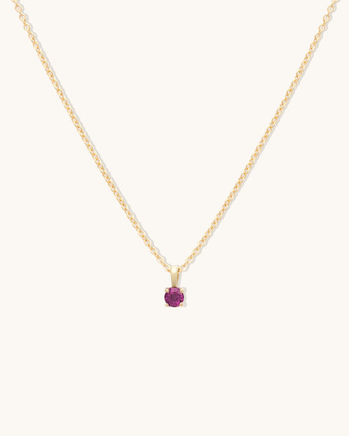 Garnet Birthstone Necklace