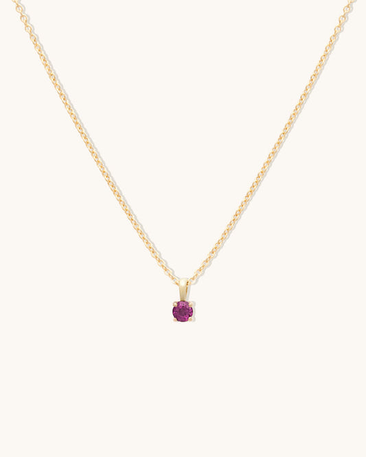 Garnet Birthstone Necklace