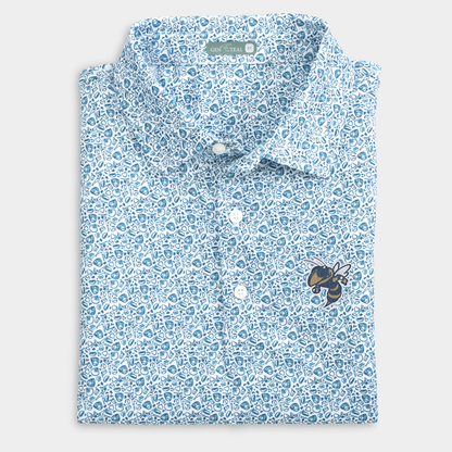 Georgia Tech Fastball Printed Performance Polo