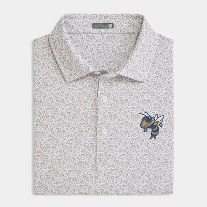 Georgia Tech Fastball Printed Performance Polo