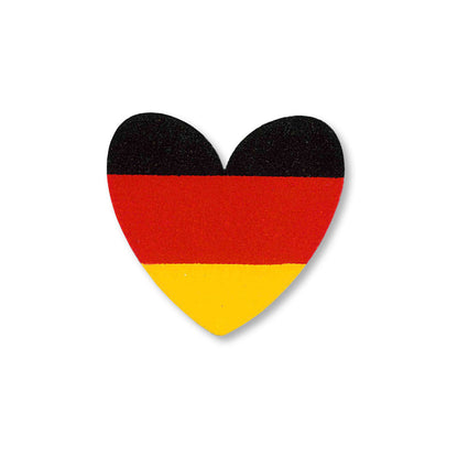 German Flag Heart Magnet, Single