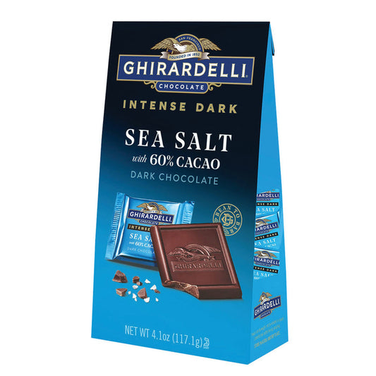 Ghirardelli Intense Dark Sea Salt 60% Cacao Chocolate Bars - 6 Count