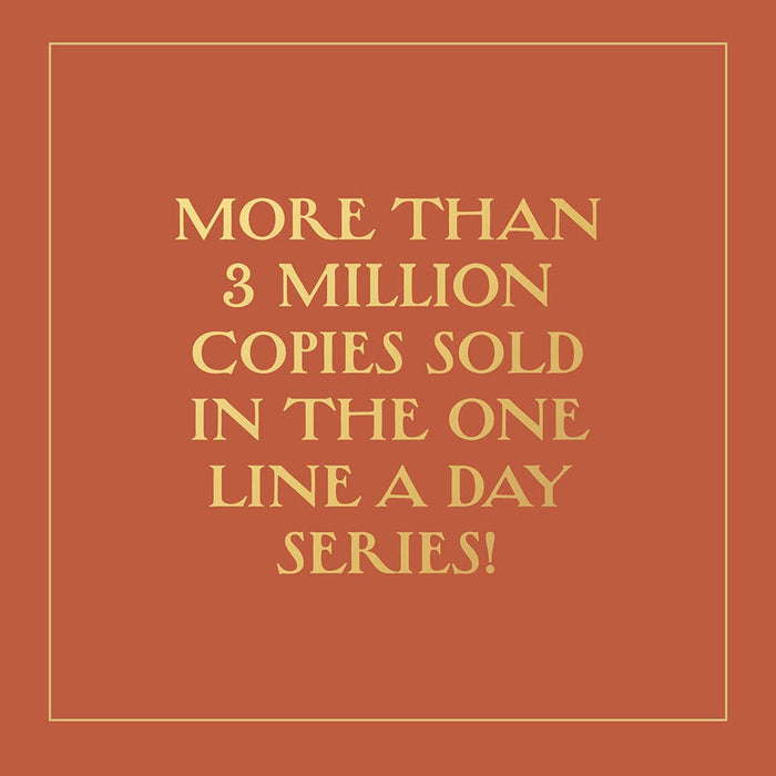 Text on a red background about sales of a book series.