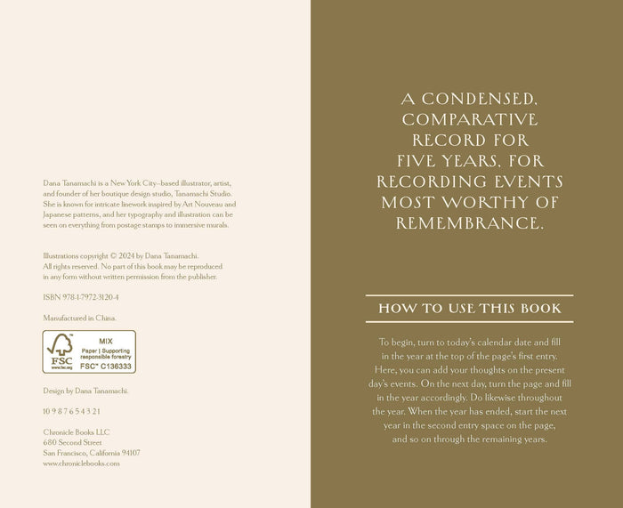 Booklet with text on a beige background, including branding and instructions.