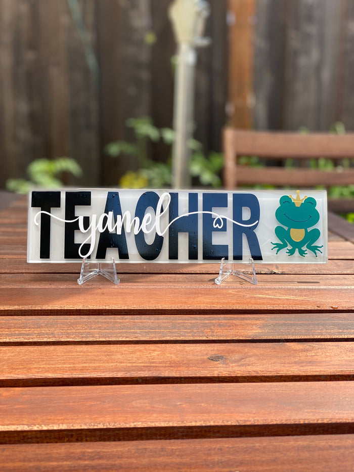 Glass Plaque