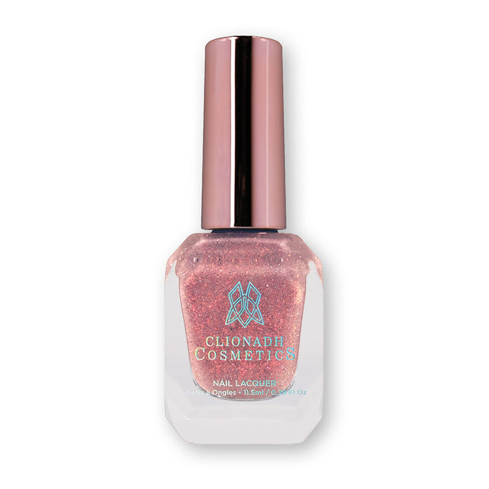Bottle of nail polish containing God Speed Nail Lacquer on a white background.