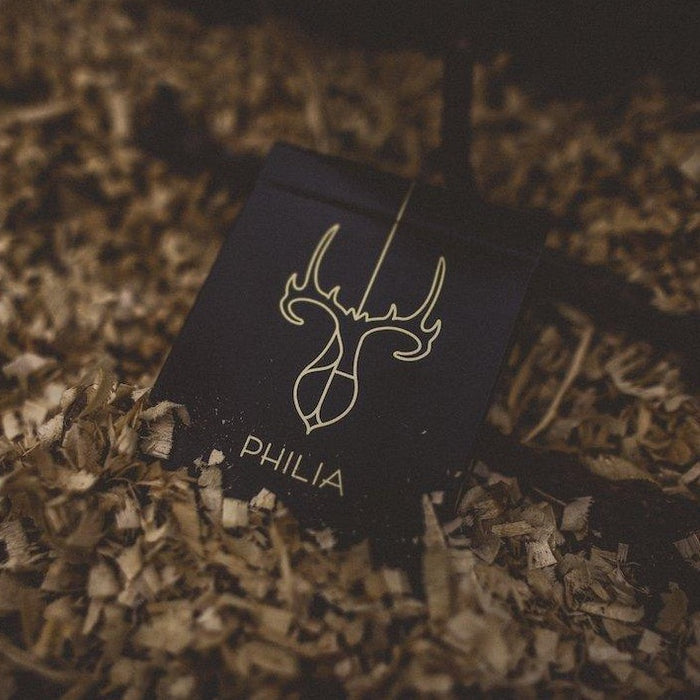 Gold Philia Playing Cards by Riffle Shuffle Playing Card Company