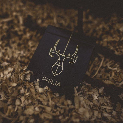 Gold Philia Playing Cards by Riffle Shuffle Playing Card Company