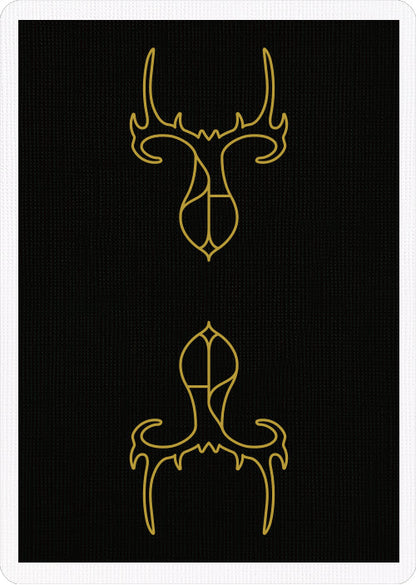 Gold Philia Playing Cards by Riffle Shuffle Playing Card Company