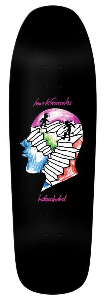 Gonz Stairs (Black/Purple) Shaped Deck