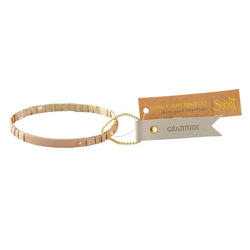 gold beaded bracelet