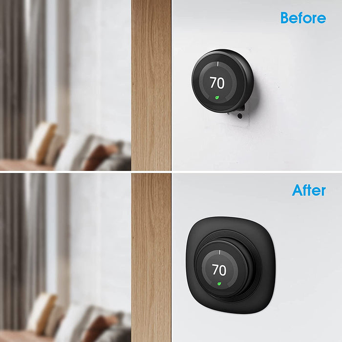 nest learning thermostat black wall plate