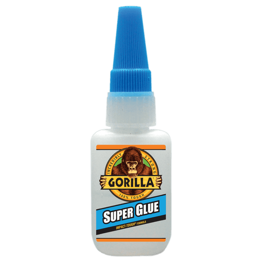 Gorilla Super Glue 15g (0.53oz), Instant Repairs on Smaller Indoor Projects. Ideal for Wood, Metal, Stone, Ceramic, Glass, Plastic, PVC Sheet, Brick, Concrete, Foam and More - 7805009 MEGA