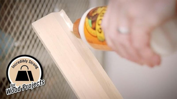 GORILLA Wood Glue with 3 Sizes 4 ounces, 8 ounces & 18 ounces for Wood Projects, Indoor & Outdoor, No Foaming Home Improvement MEGA