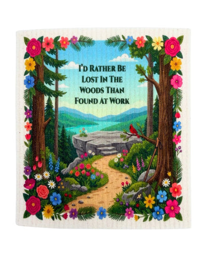 Great Outdoors Theme - Set of 3 - Swedish Dishcloths - Wholesale