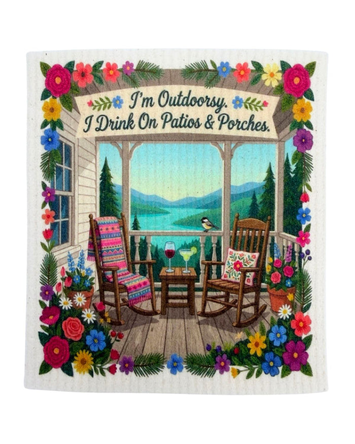 Great Outdoors Theme - Set of 3 - Swedish Dishcloths - Wholesale