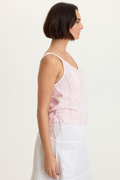 XCVI Grethel Stripe Gauze Tank