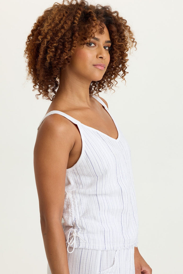 XCVI Grethel Stripe Gauze Tank