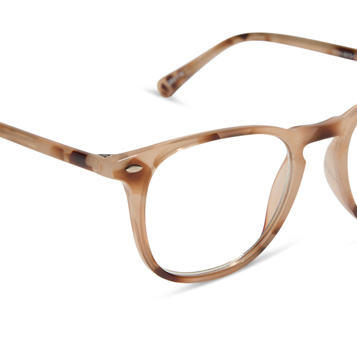 GRIFFIN - CREAM TORTOISE + BLUE LIGHT READERS detail