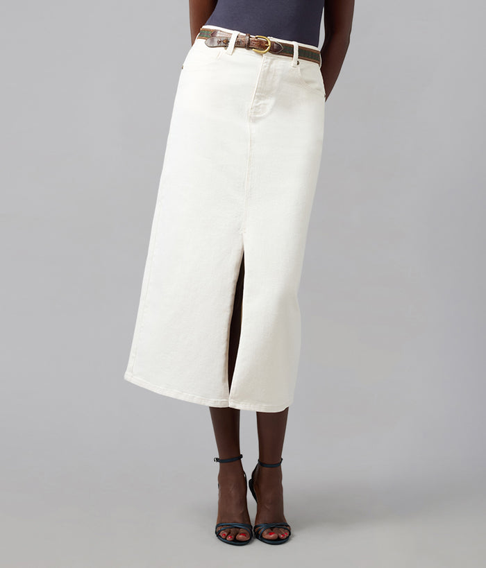 HALSTON-RAW High Rise Maxi Skirt