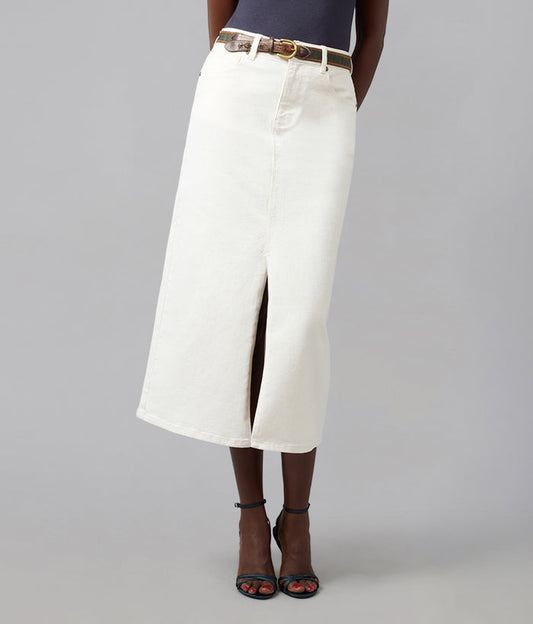 HALSTON-RAW High Rise Maxi Skirt