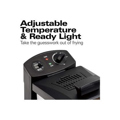 HAMILTON BEACH 35033C 12 Cup Oil Capacity Deep Fryer