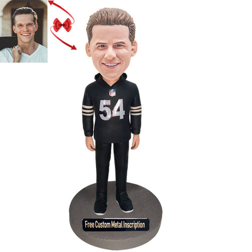 Handsome Man's Hoodie Custom Bobblehead