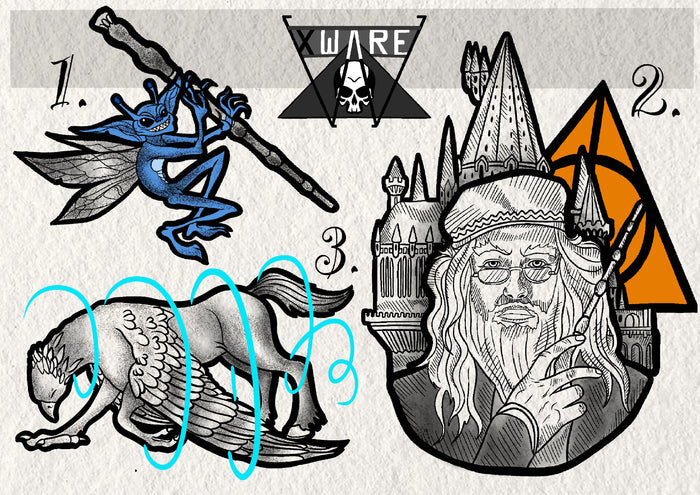 Harry Potter inspired designs by Emily