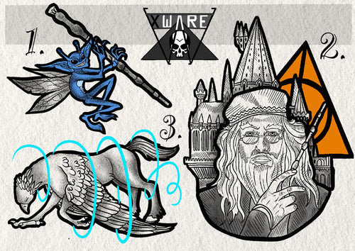 Harry Potter inspired designs by Emily