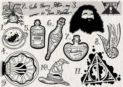 Harry Potter inspired designs by Emily