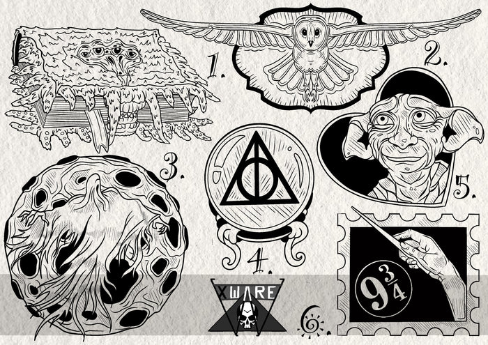Harry Potter inspired designs by Emily
