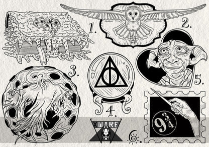 Harry Potter inspired designs by Emily