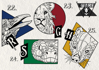 Harry Potter inspired designs by Emily