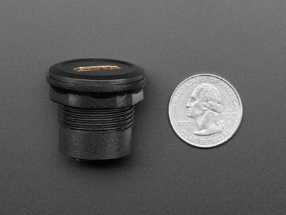 HDMI Round Panel Mount Plug by The Pi Hut - The Pi Hut