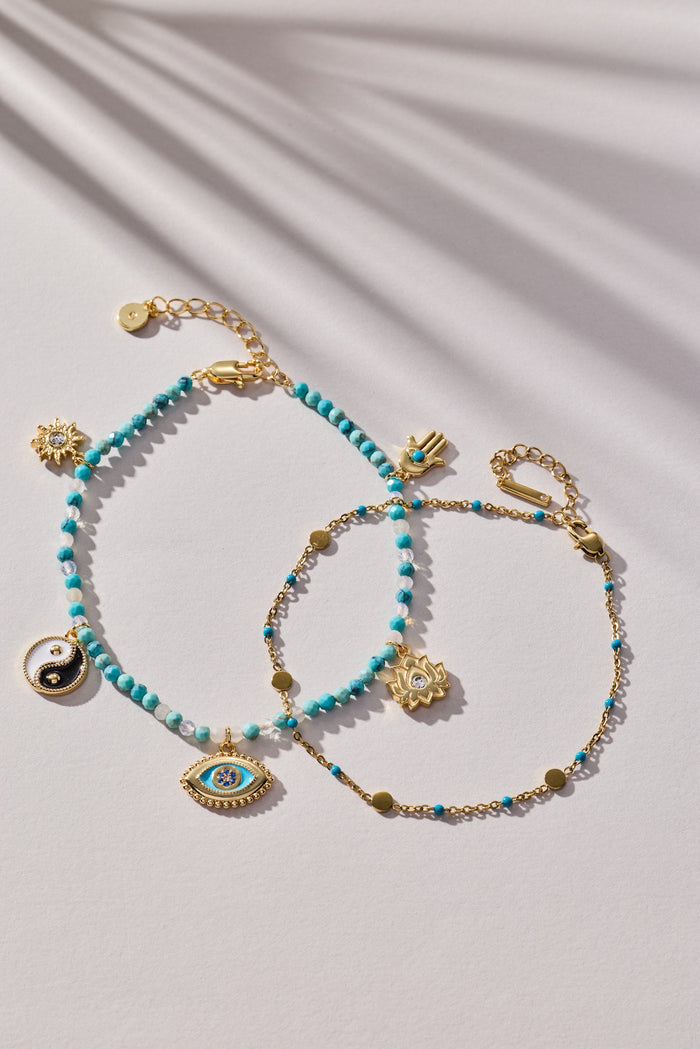 Healing Stone Charm Anklet