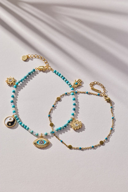 Healing Stone Charm Anklet