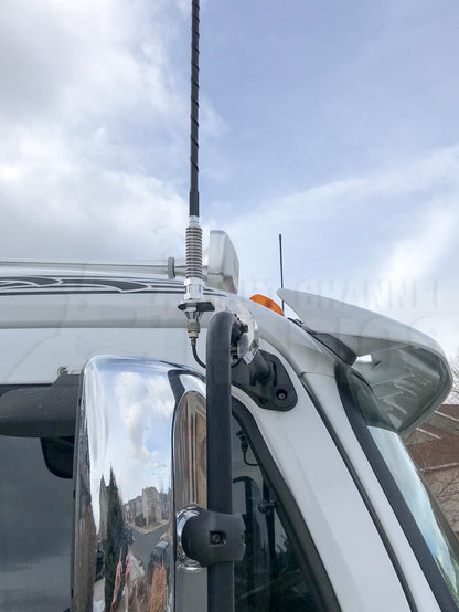 Heavy-Duty CB Antenna Mirror Mount | Right Channel Radios