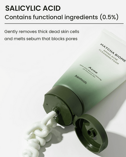 heimish Matcha Biome Amino AC Cleansing Foam